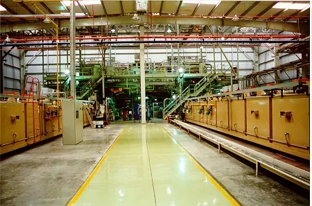 Production hall — historical photograph