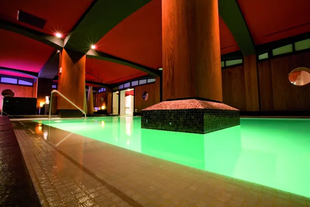 Hotel pool — historical photograph