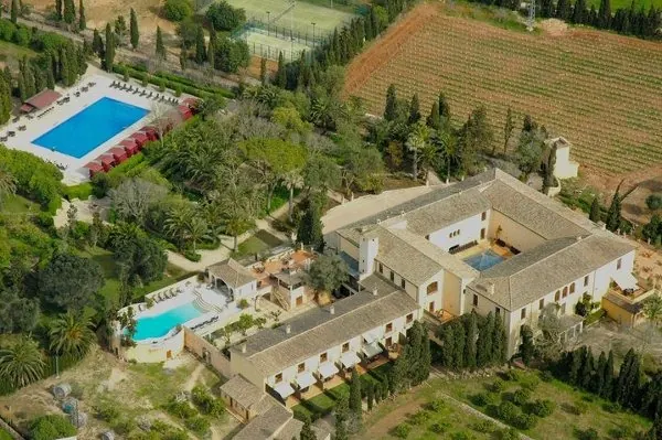 Estate aerial view — historical photograph